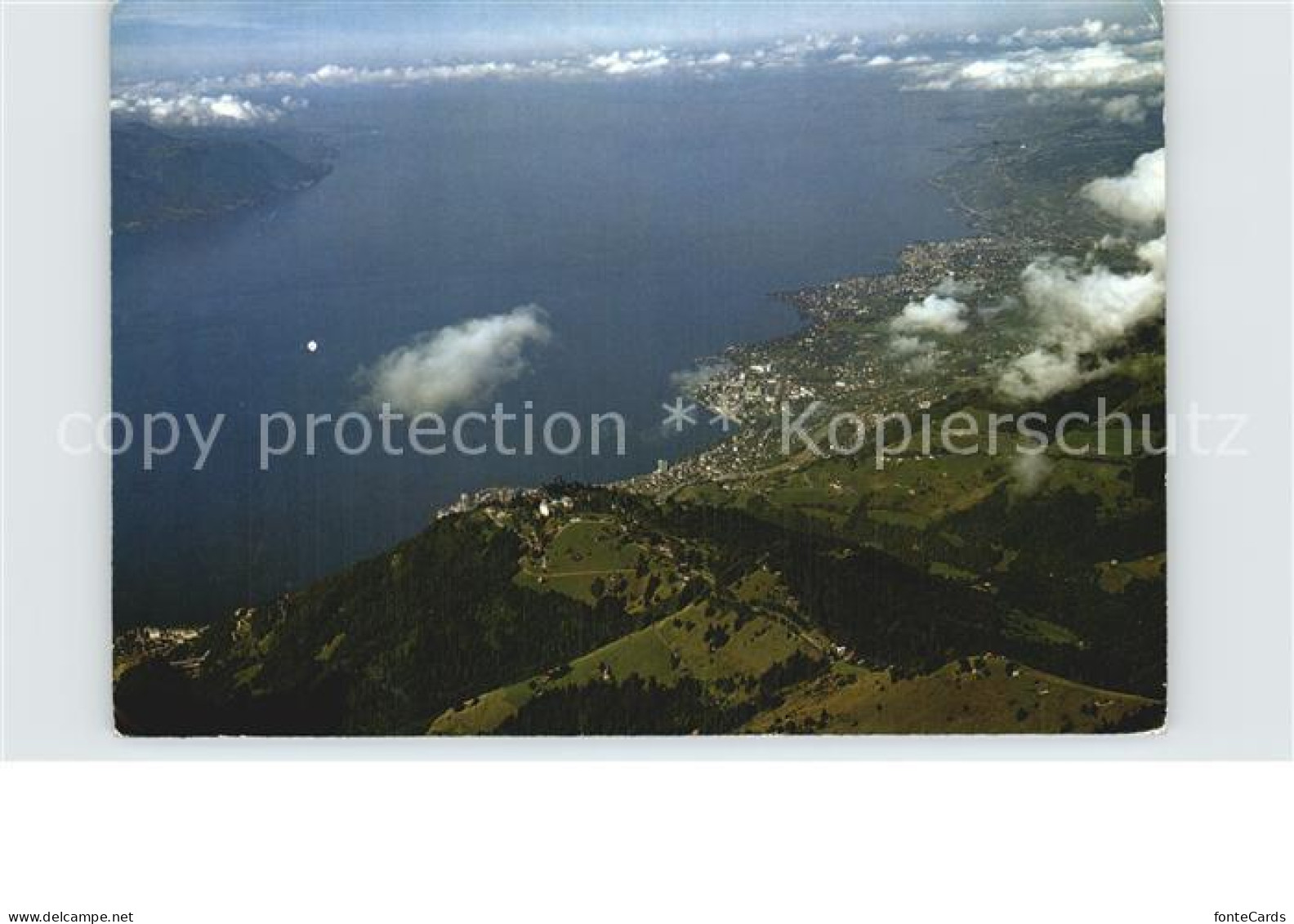 12581071 Rochers De Naye Vue Depuis Le Sommet Sur Caux Montreux Vevey Lac Leman  - Andere & Zonder Classificatie