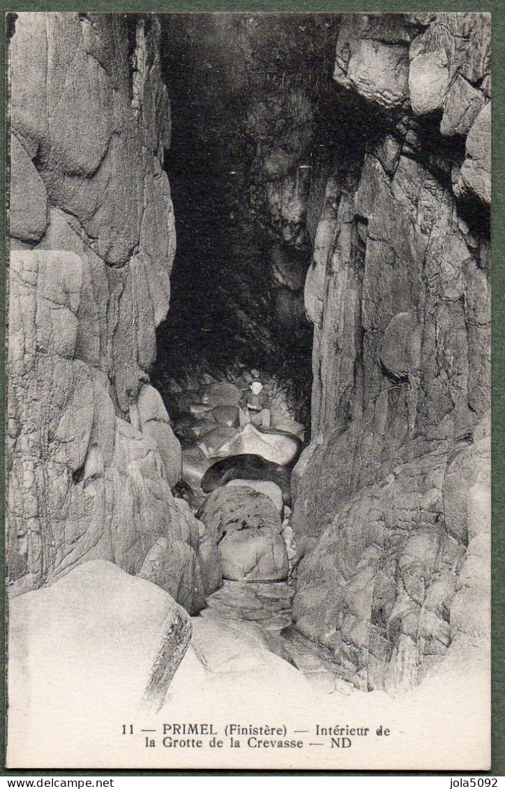 29 / PRIMEL - Intérieur De La Grotte Et La Crevasse - Primel