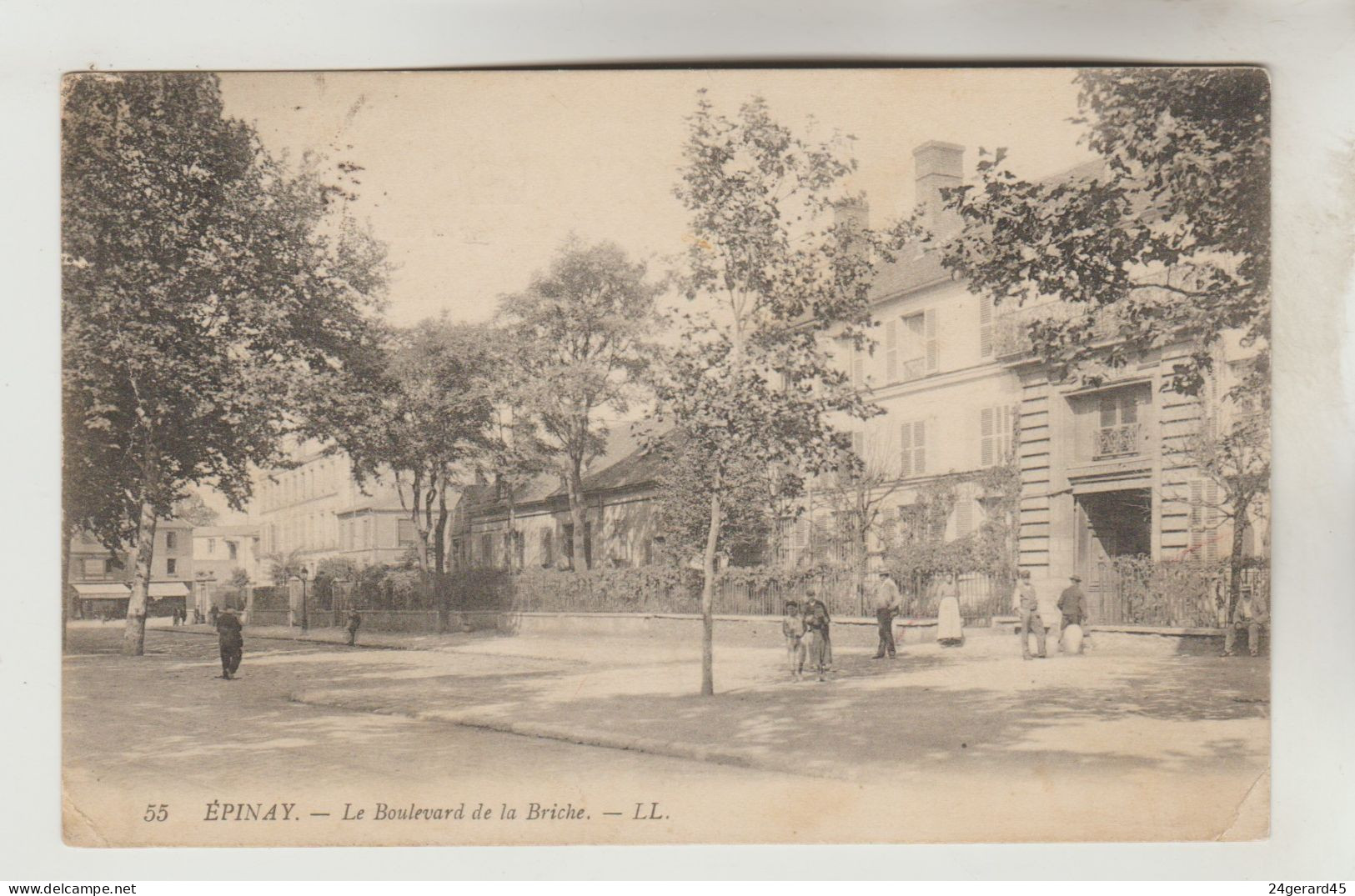 CPA EPINAY SUR SEINE (Seine Saint Denis) - Le Boulevard De La Briche - Otros & Sin Clasificación