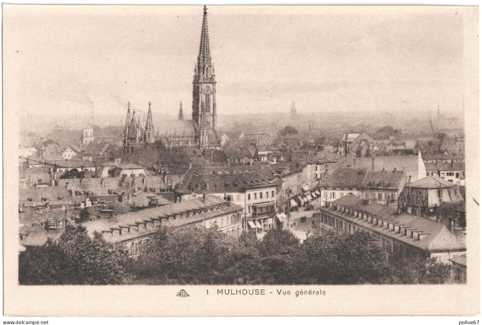 CPA DE MULHOUSE  (HAUT-RHIN)  VUE GÉNÉRALE - Mulhouse
