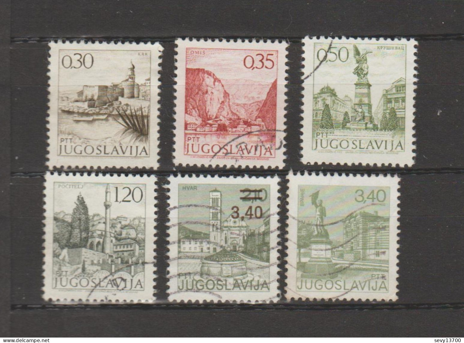 Yougoslavie - Lot 22 Timbres Industrie - Electricité, Sylviculture, Industrie Des Métaux, Construction Navale - Usati