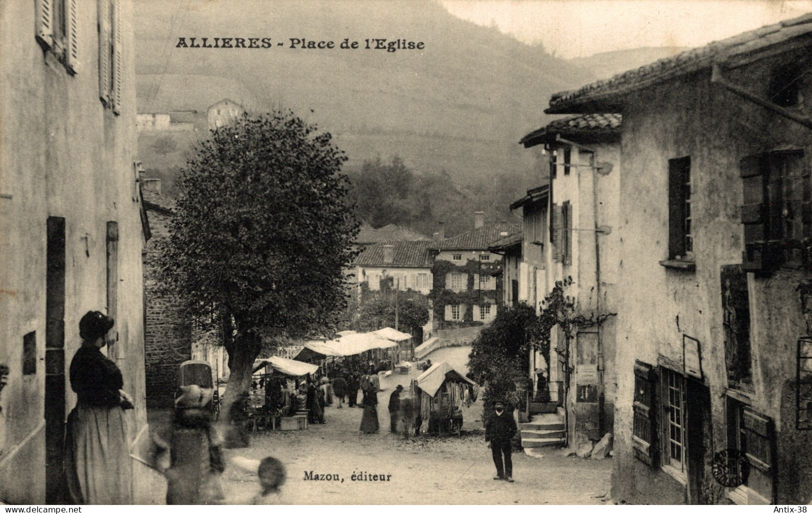 N77 - 69 - ALLIÈRES - Rhône - Place De L'Église - Altri & Non Classificati