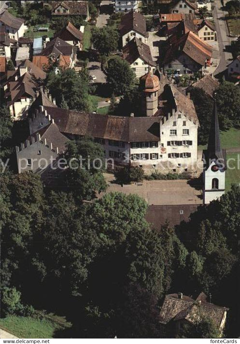 12578790 Buerglen TG Schloss Und Ev Kirche Fliegeraufnahme Buerglen TG - Sonstige & Ohne Zuordnung