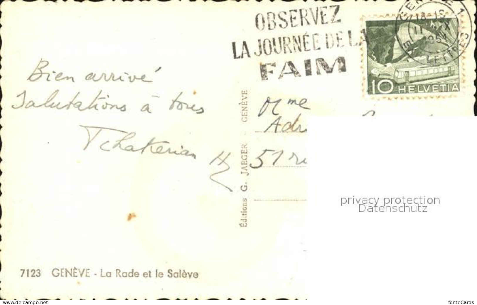 12578554 Geneve GE La Rade Et Le Saleve Geneve - Other & Unclassified