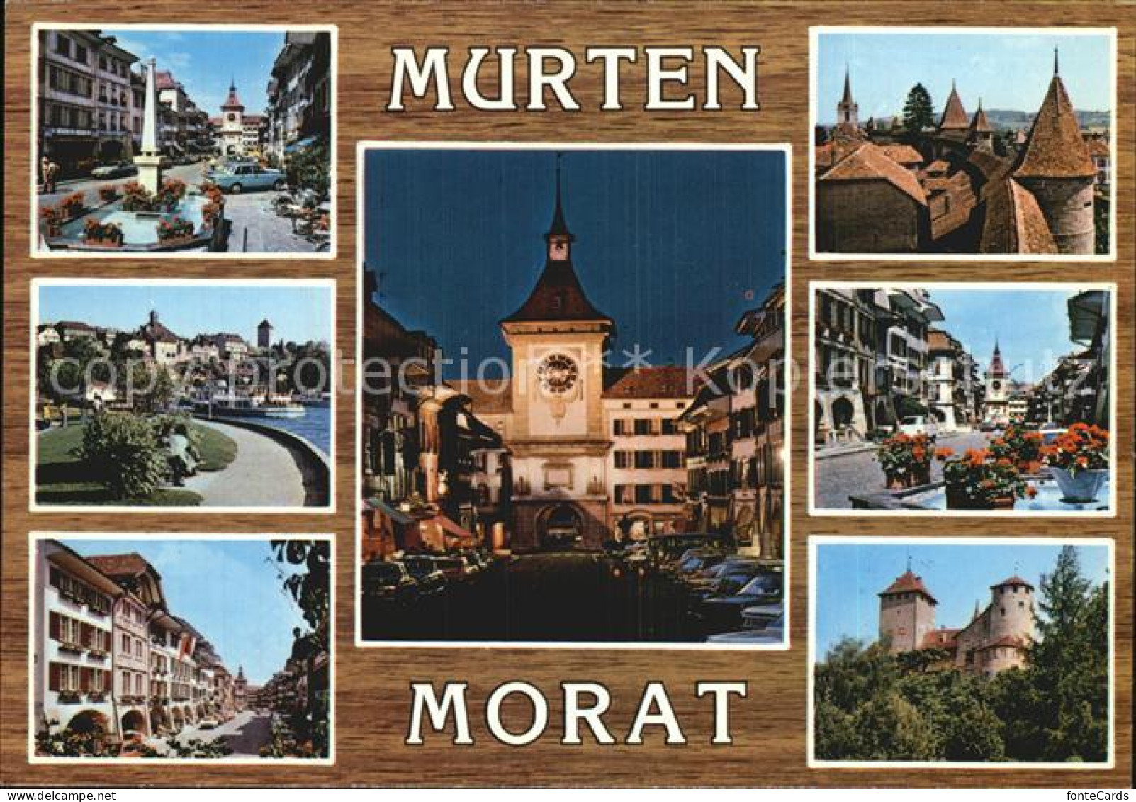 12578310 Murten Morat Brunnen Teilansicht Strasse Burg Murten - Otros & Sin Clasificación