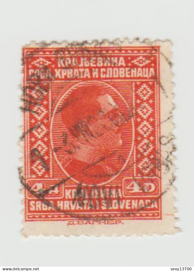 Yougoslavie - 4 Timbres Roi Alexandre Royaume Serbe Croate Et Slovene - Used Stamps
