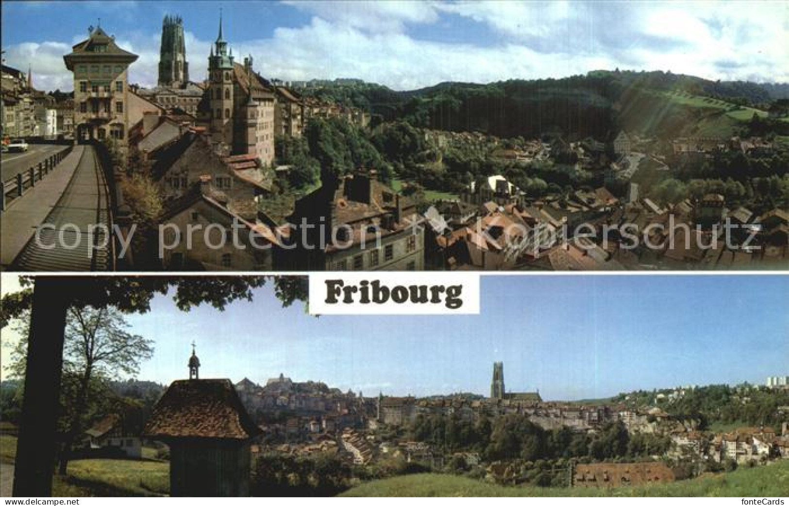 12578301 Fribourg FR Panorama Fribourg FR - Otros & Sin Clasificación