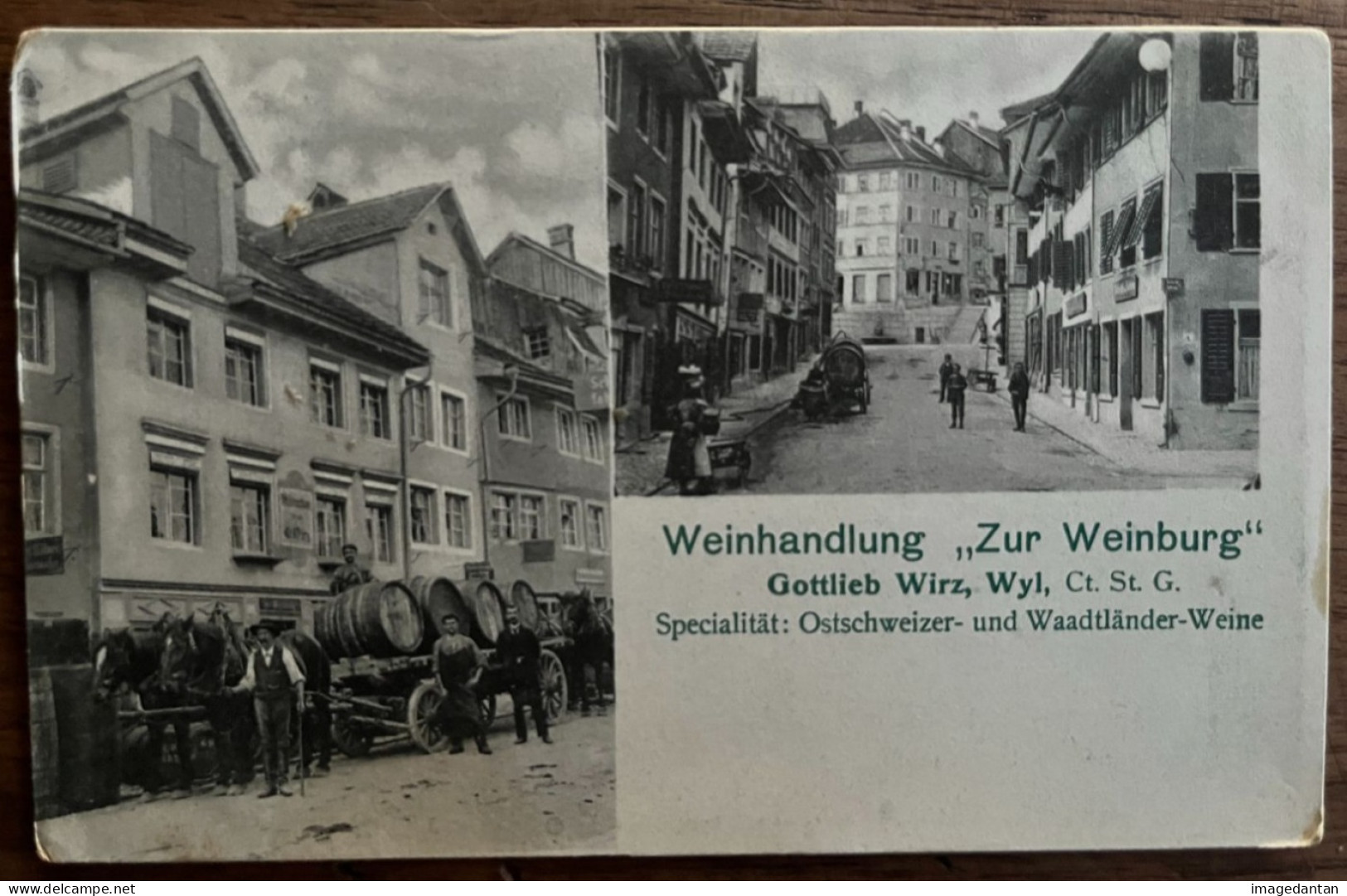 Weinhandlung Zur Weinburg Von Gottlieb Wirz, Wyl (Wil), Canton St Gall - Wil