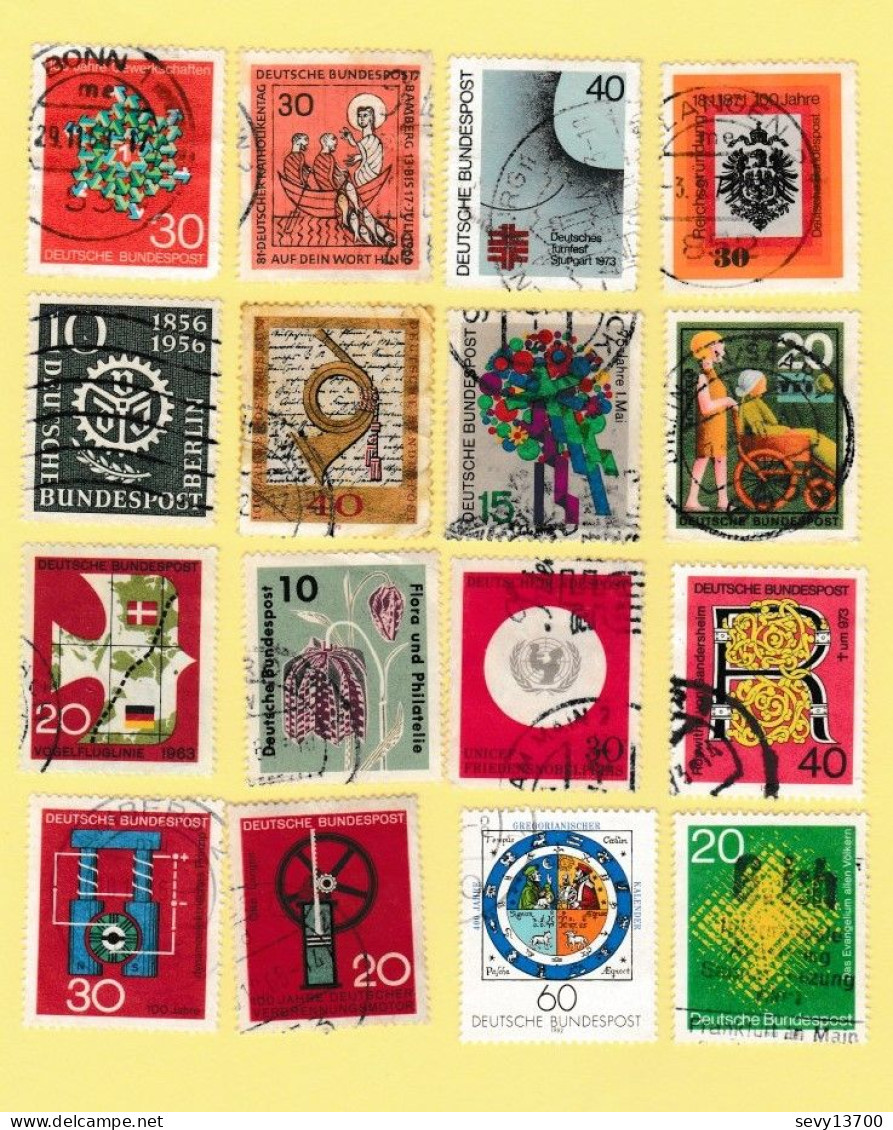 Allemagne - Deutsche Bundespost - RFA - Lot De 90 Timbres - Otros & Sin Clasificación