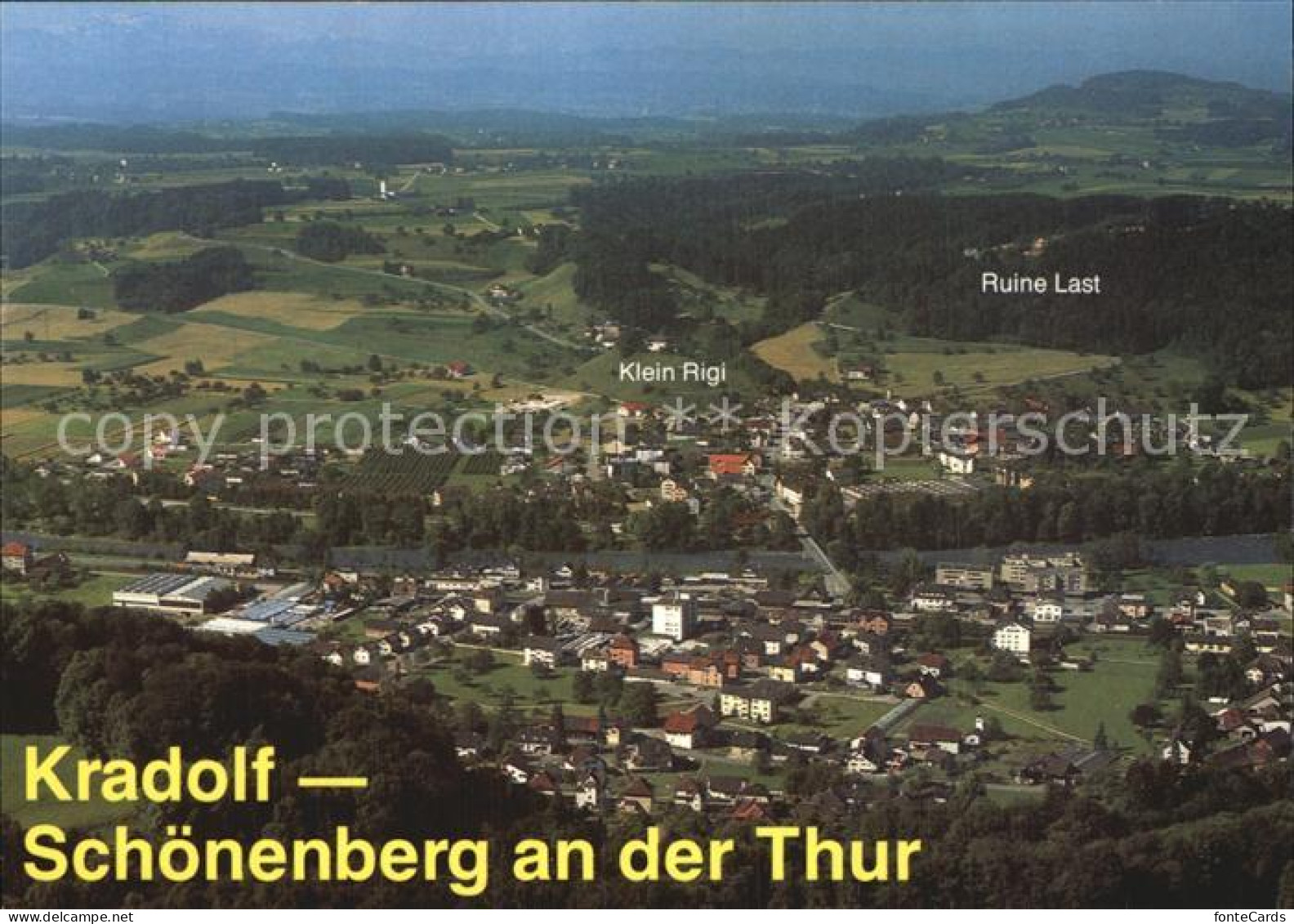 12578073 Kradolf-Schoenenberg Fliegeraufnahme Mit Klein Rigi Und Ruine Last Krad - Sonstige & Ohne Zuordnung