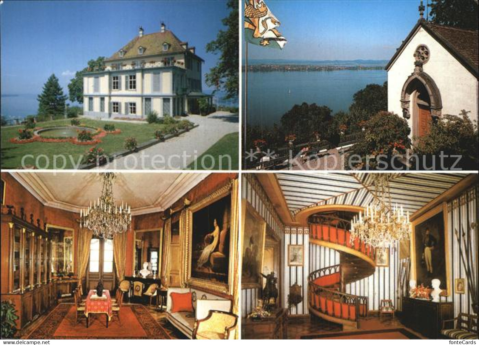 12578048 Salenstein TG Schloss Bibliothekssalon Der Koenigin Hortense Kapelle Ve - Autres & Non Classés