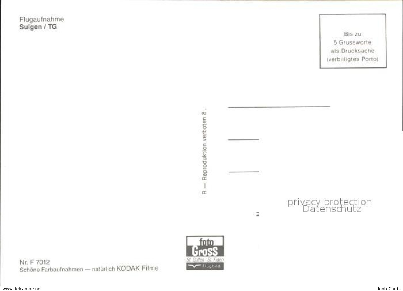 12578042 Sulgen Bischofszell Fliegeraufnahme Sulgen - Other & Unclassified