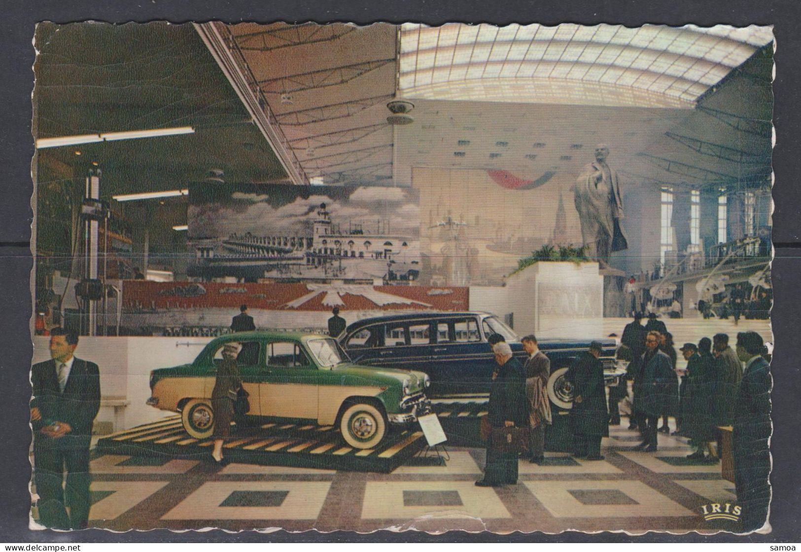 Belgique CP Expo 58 Pavillon De L’URSS Vue Intérieure Autos - Universal Exhibitions