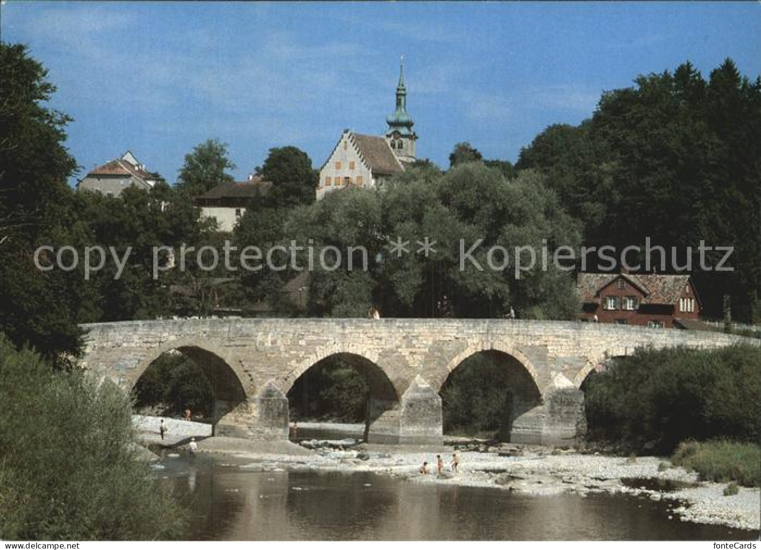 12578031 Bischofszell Bruecke Kirche Bischofszell - Sonstige & Ohne Zuordnung