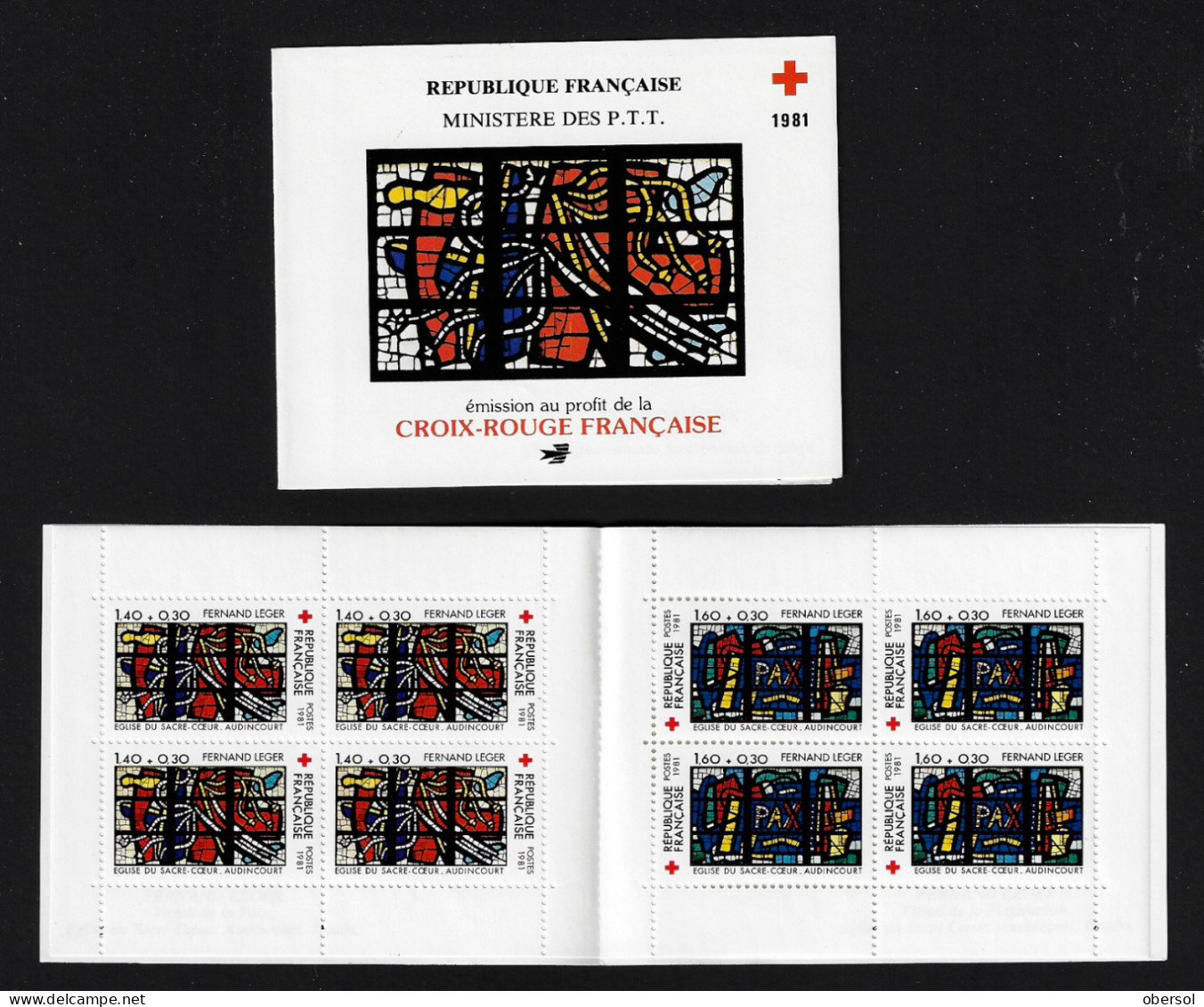 France 1981 Red Cross Complete Booklet MNH - Nuevos