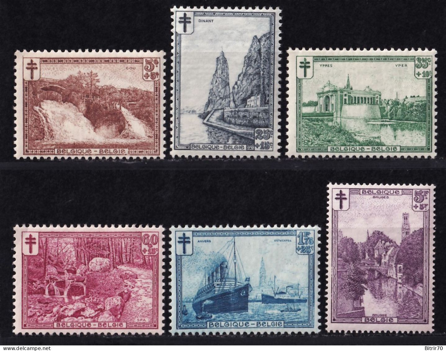 Belgica, 1929 Y&T. 293 / 298,  MNH. - Ongebruikt