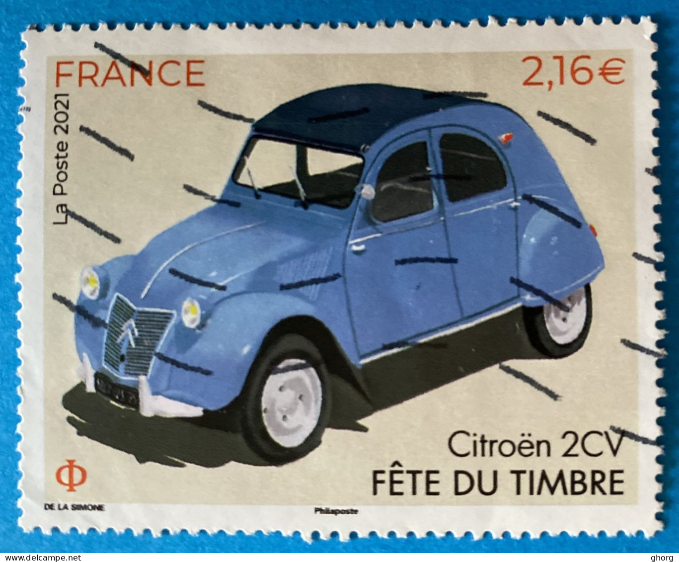 France 2021 : Fêtes Du Timbres, Voiture Ancienne N°5520 Oblitéré - Oblitérés