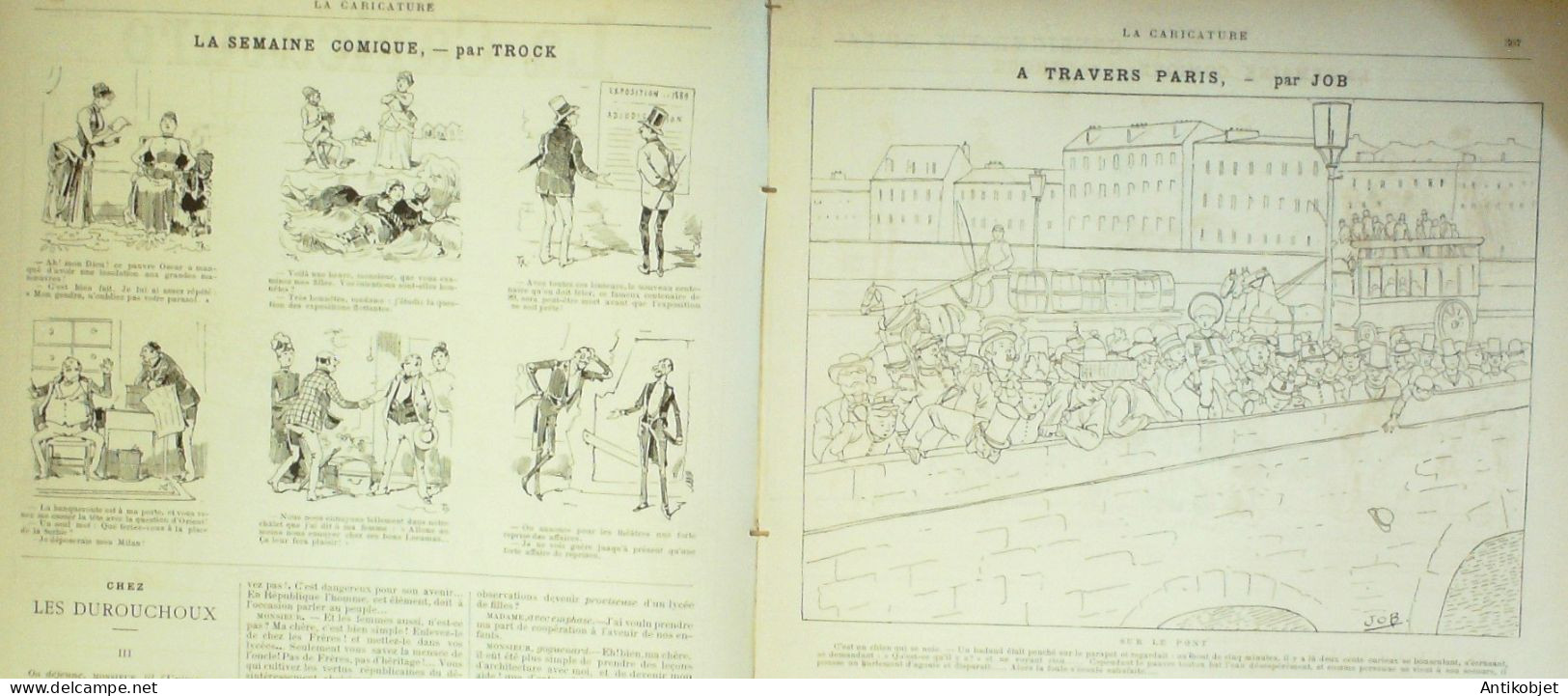 La Caricature 1886 N°351 Consigne Caran D'Ache Côtes Bretonne Robida - Revues Anciennes - Avant 1900