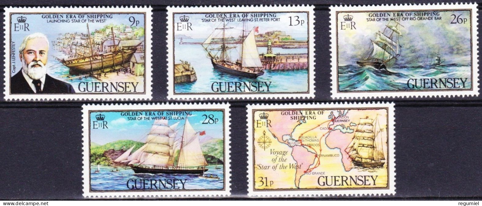 Guernsey 276/280 ** MNH. 1983 - Guernesey