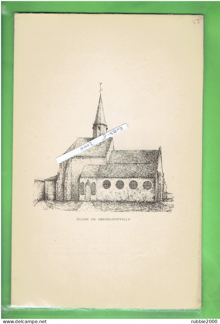 1897 EGLISE DE GERMIGNONVILLE COMMUNE D EOLE EN BEAUCE EURE ET LOIR - Centre - Val De Loire