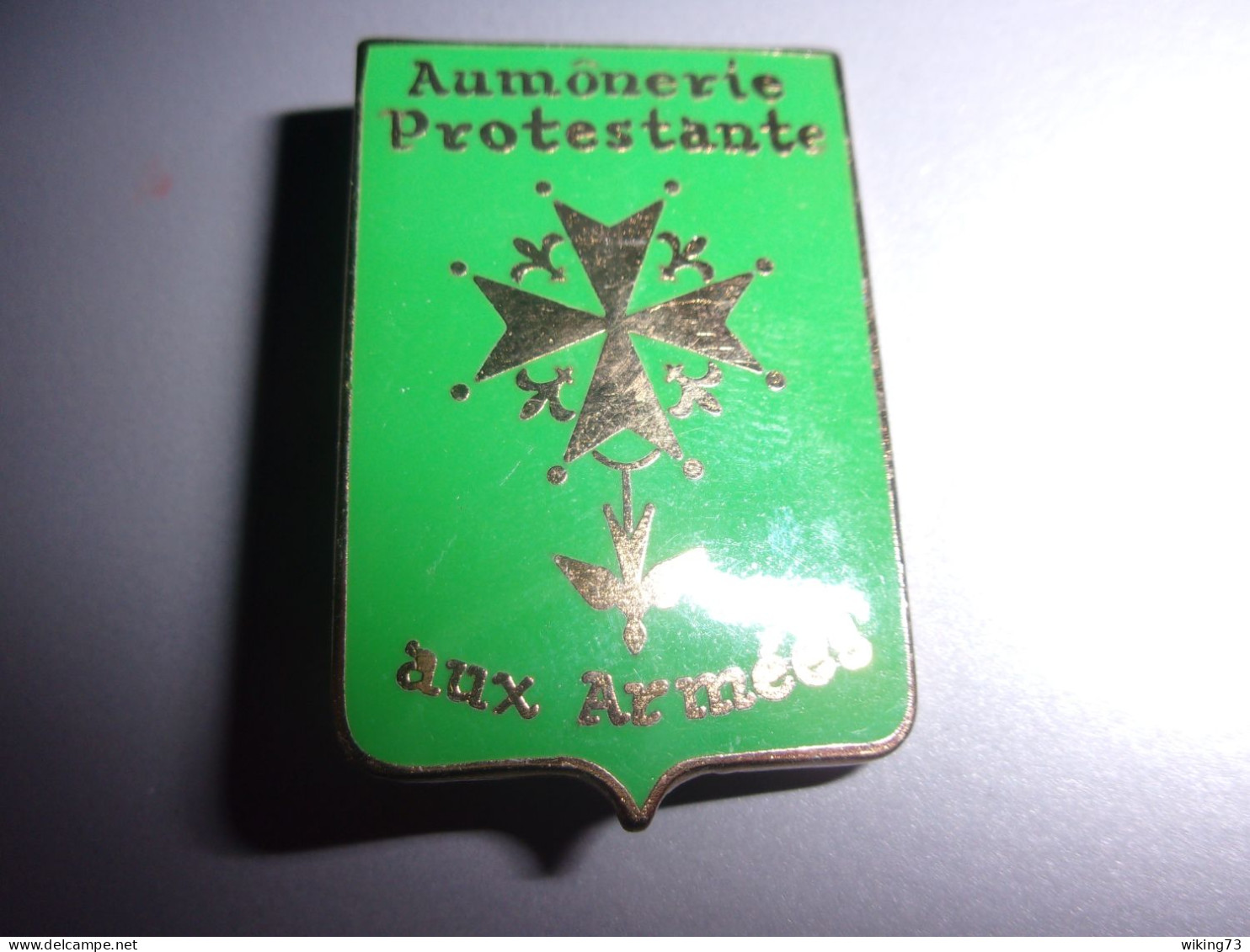 Insigne Aumônerie Protestante Aux Armées - Religion - Aumônier - Army