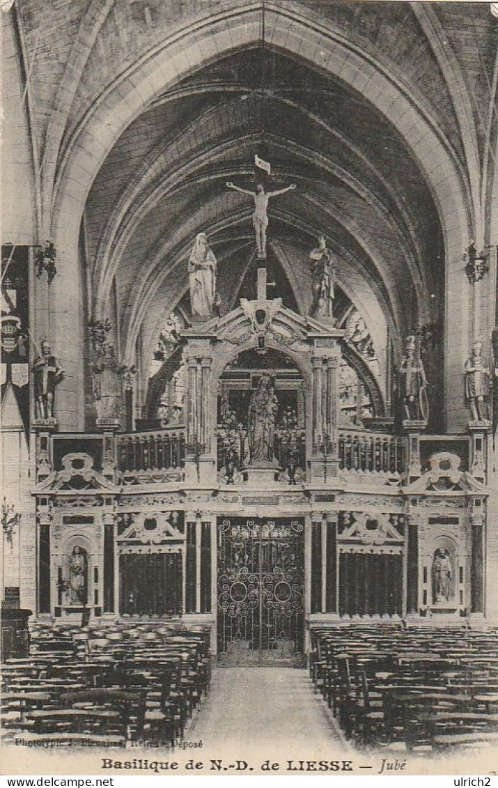 AK Basilique De Notre-Dame De Liesse - Jubé - Feldpost 1915 (69008) - Laon