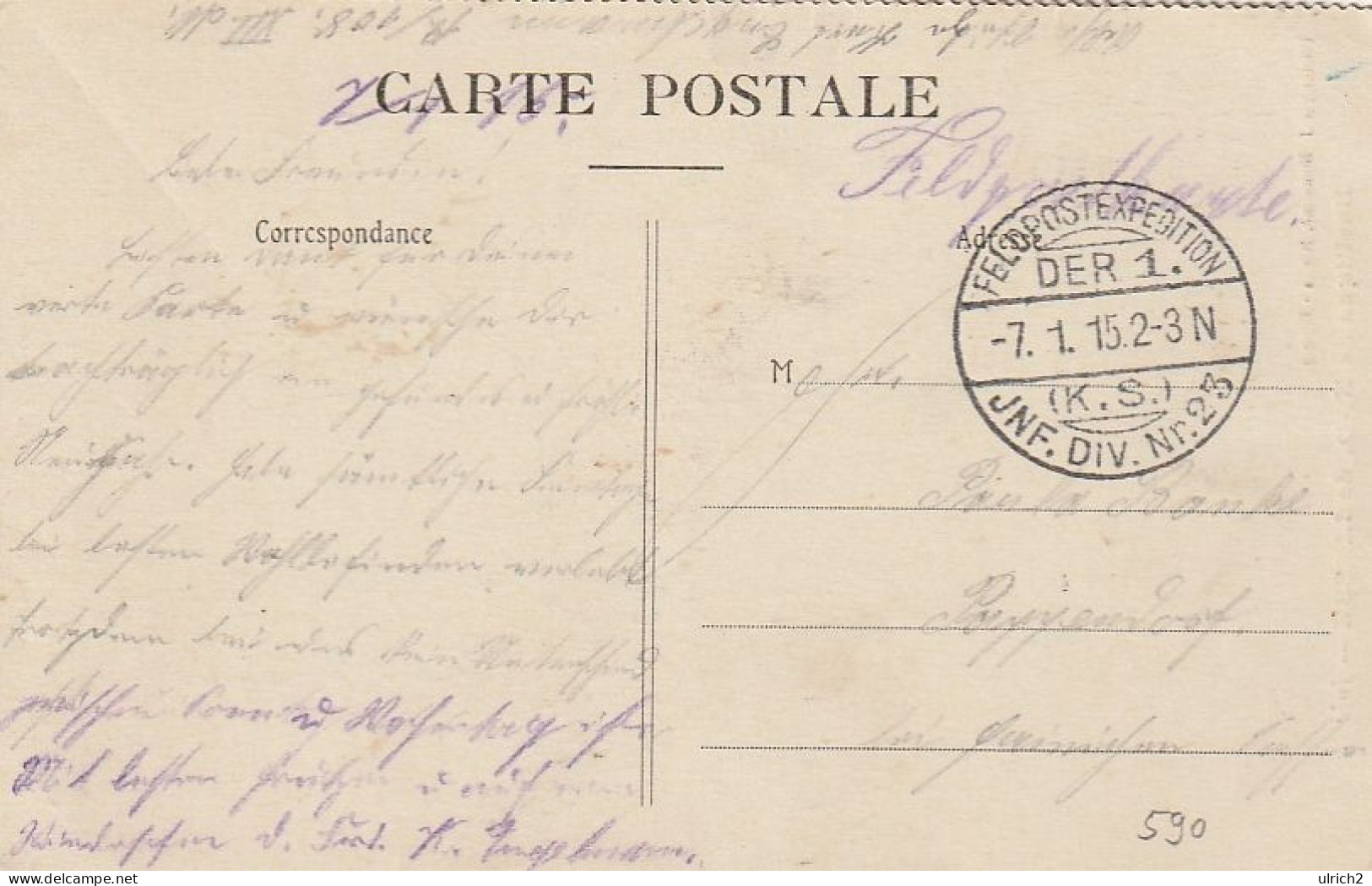 AK Basilique De Notre-Dame De Liesse - Jubé - Feldpost 1915 (69008) - Laon