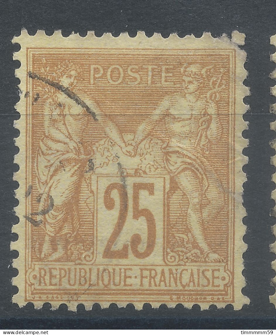 Lot N°82901   N°92, Oblitéré Cachet à Date - 1876-1898 Sage (Tipo II)