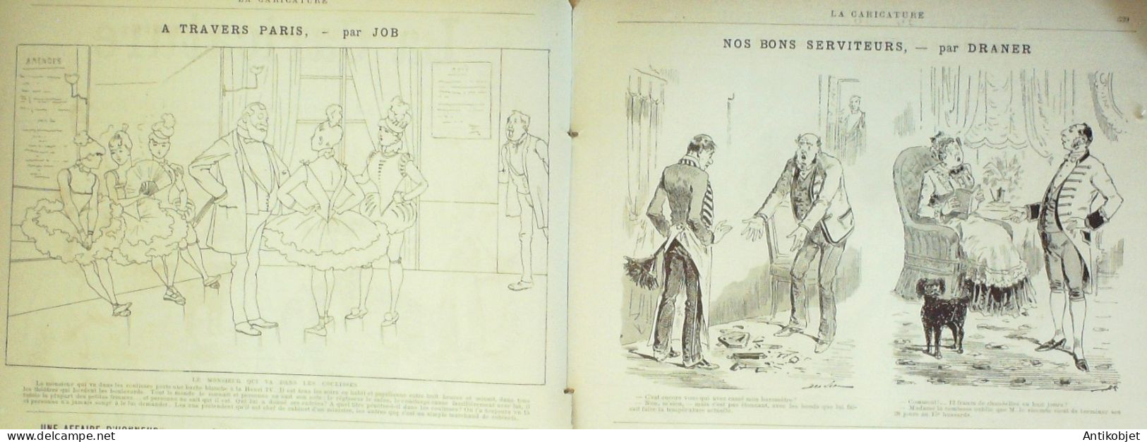 La Caricature 1886 N°355 L'amour En Discipline Caran D'Ache Succi Par Luque Rip Trock Robida - Revues Anciennes - Avant 1900