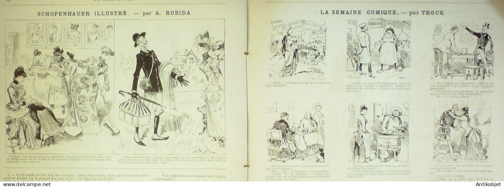 La Caricature 1886 N°355 L'amour En Discipline Caran D'Ache Succi Par Luque Rip Trock Robida - Magazines - Before 1900