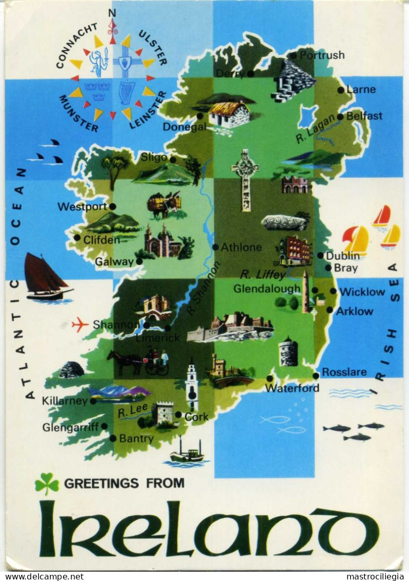 IRELAND Greetings From.. Connacht Leinster Munster Ulster - Other & Unclassified