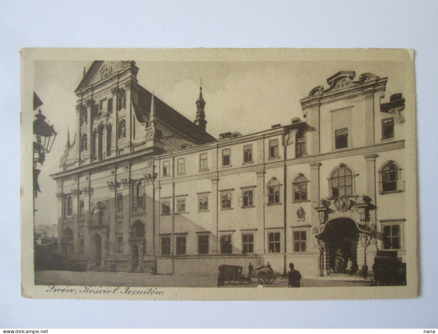 Ukraine Former Poland-Lvov/Lwow/Lemberg:Kosciot Iezuitonv Unused Postcard Publ. Leon Propst.1911 - Ucrania