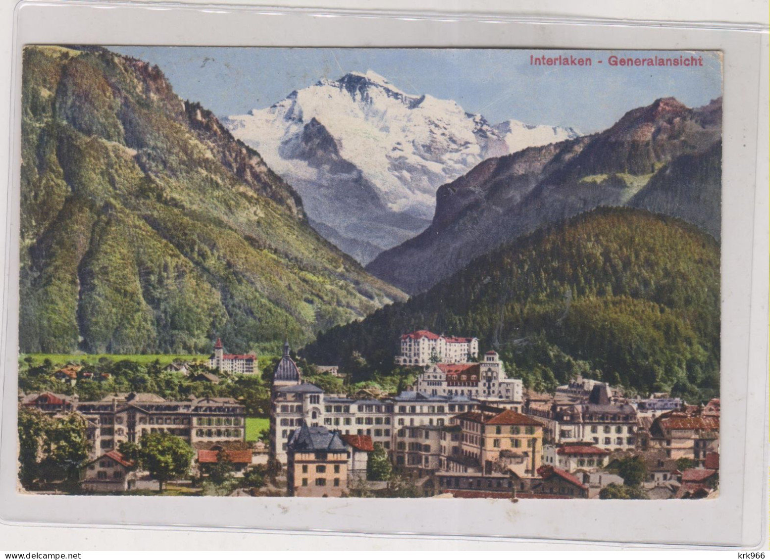 SWITZERLAND INTERLAKEN Nice Postcard - Interlaken