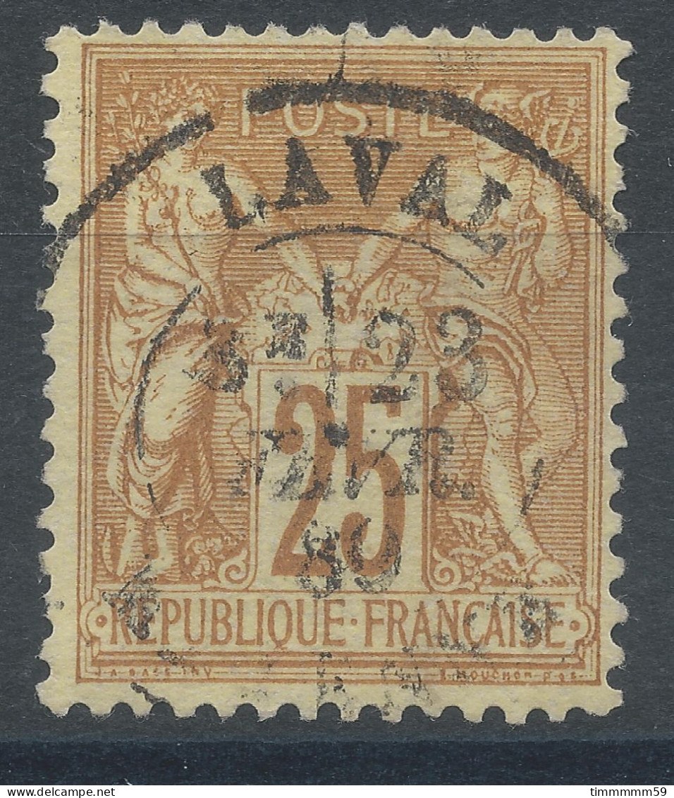Lot N°82905   N°92, Oblitéré Cachet à Date De LAVAL "MAYENNE" - 1876-1898 Sage (Type II)