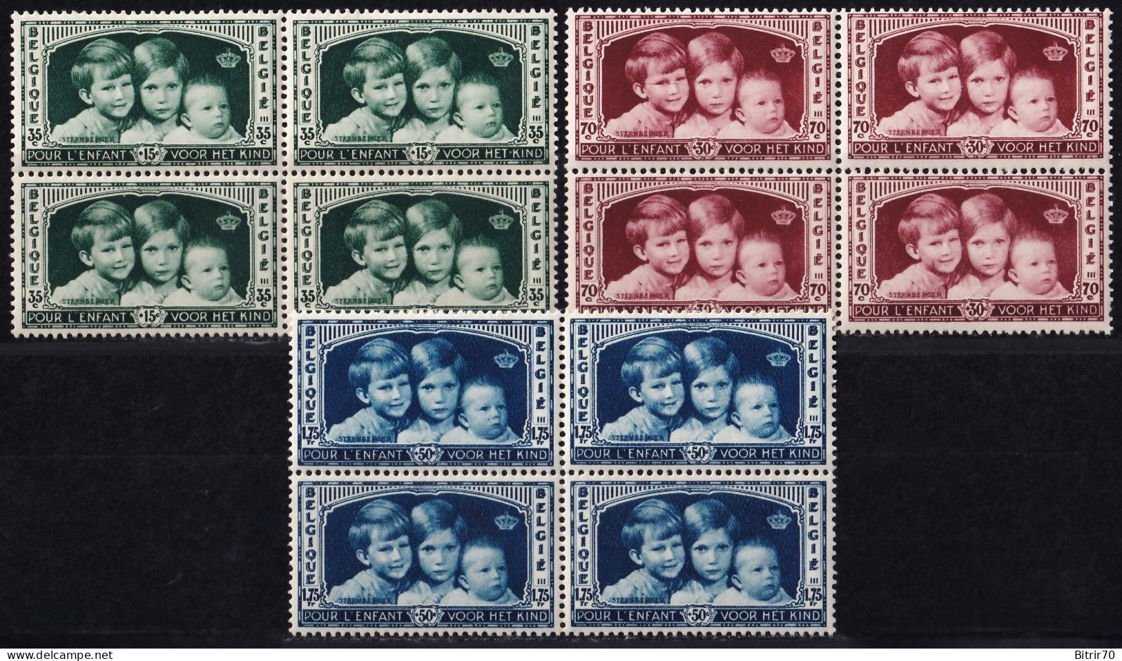 Belgica, 1935 Y&T. 404 / 406, MNH. - Neufs