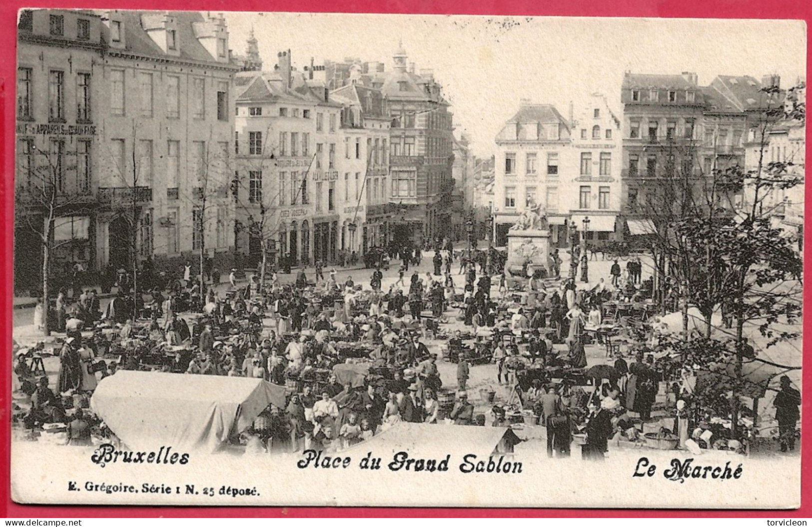C.P. Bruxelles =  Place Du  Grand  Sablon  :  Le  Marché - Brüssel (Stadt)