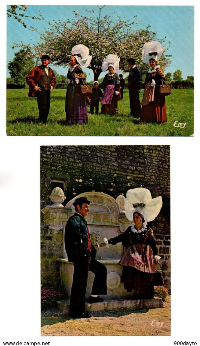 Lot De 4 CP. VALOGNES. Groupe Folklorique Valognais. - Valognes