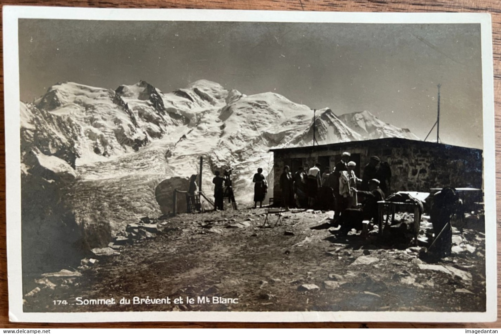 Carte Photo - Sommet Du Brévent Et Le Mont Blanc - Société Graphique Neuchatel - Chamonix-Mont-Blanc