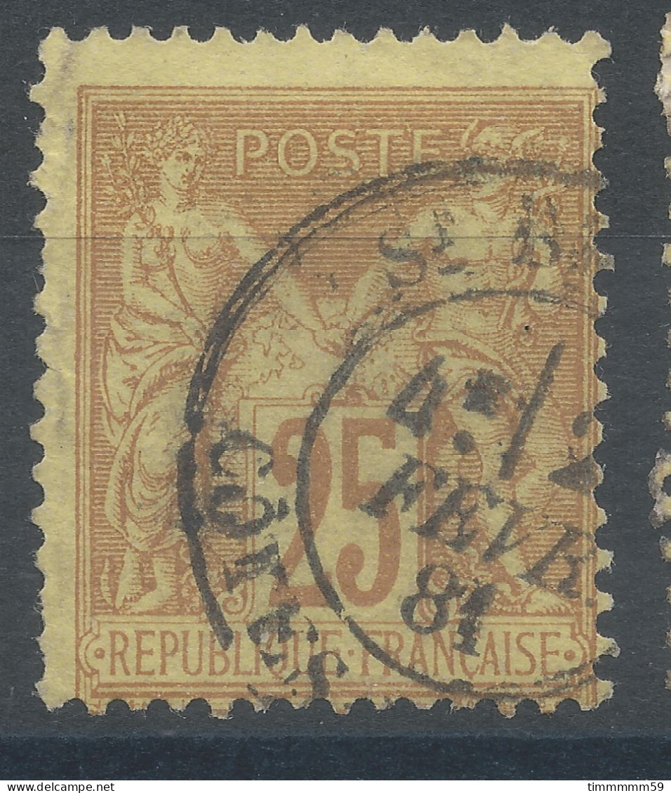 Lot N°82907   N°92, Oblitéré Cachet à Date De ST-BRIEUC "Cotes-du-Nord" - 1876-1898 Sage (Tipo II)