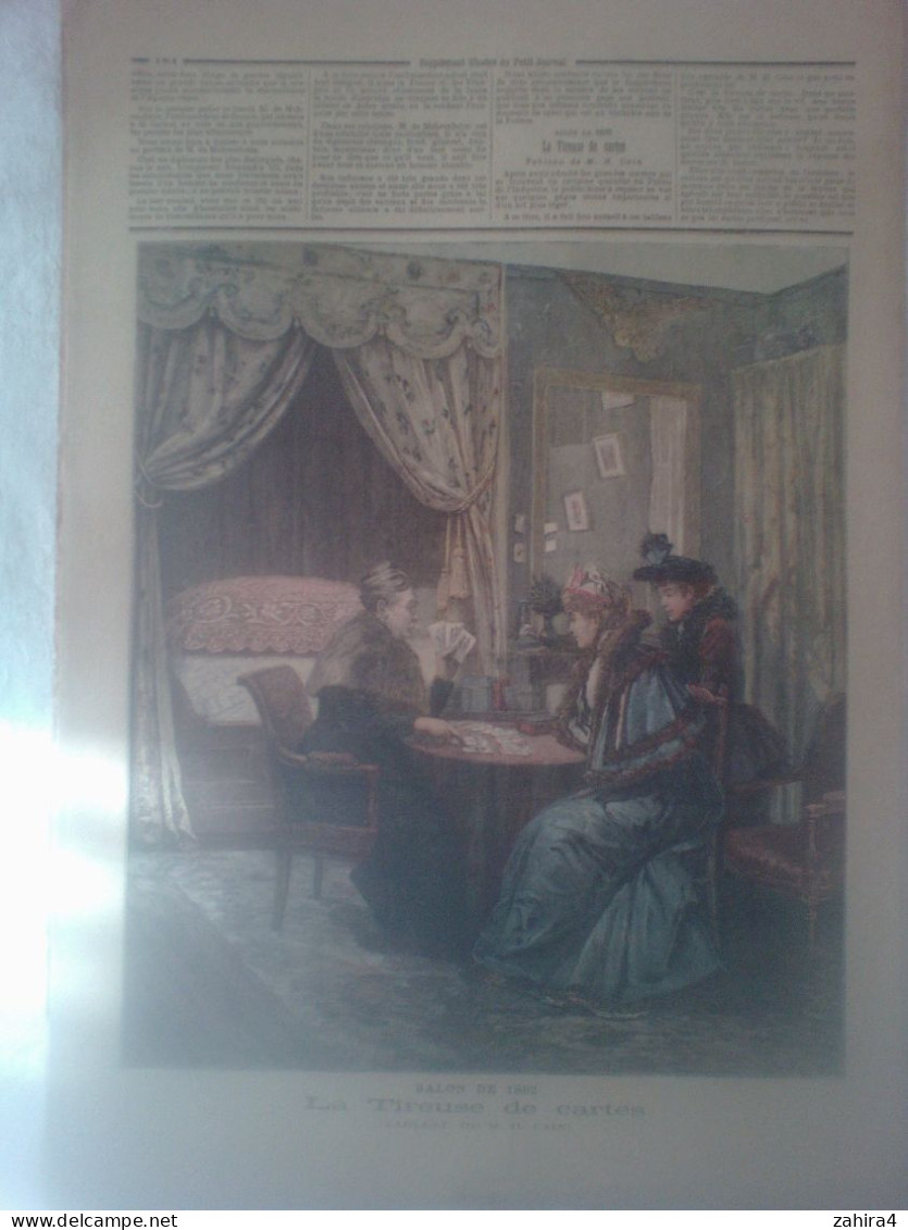 L Petit Journal 80 De Mohrenheim Ambassadeur Russe Tireuse De Cartes Tarot M.H Cain Chanson Comme Dit La Chason Colmance - Magazines - Before 1900