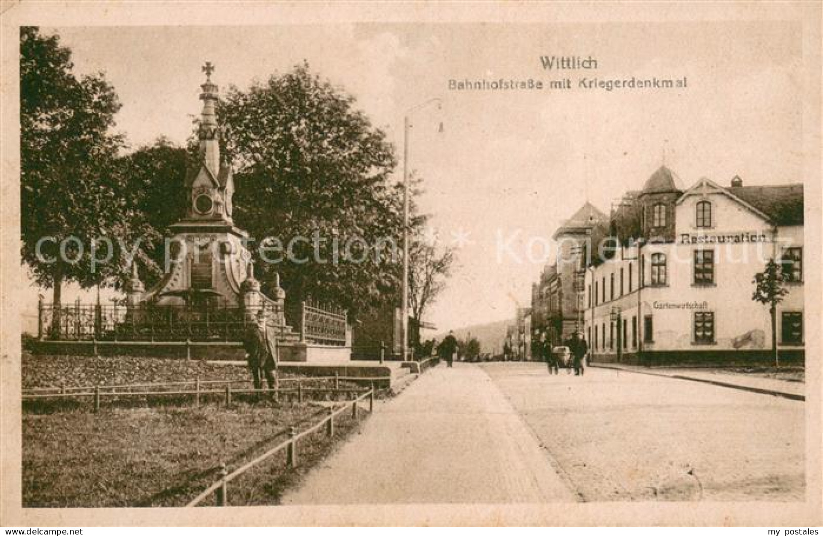 73750290 Wittlich Bahnhofstrasse Mit Kriegerdenkmal Wittlich - Wittlich