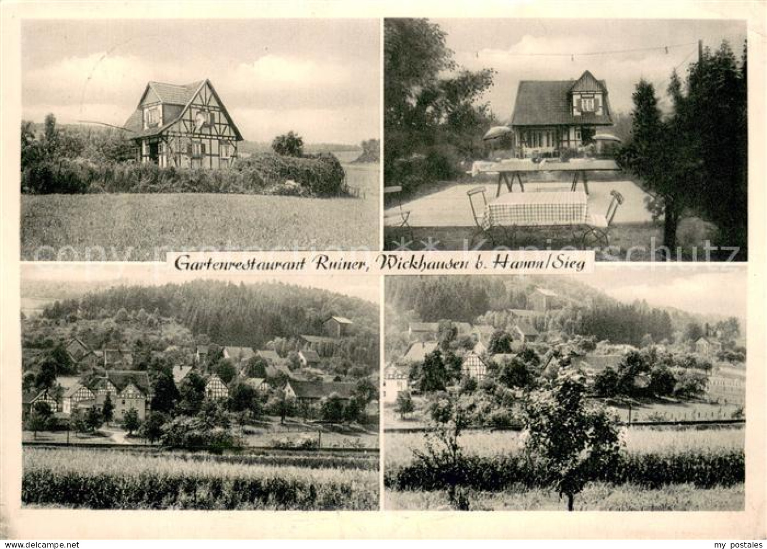 73750276 Wickhausen Gartenrestaurant Ruiner Freiterrasse Panorama Wickhausen - Sonstige & Ohne Zuordnung