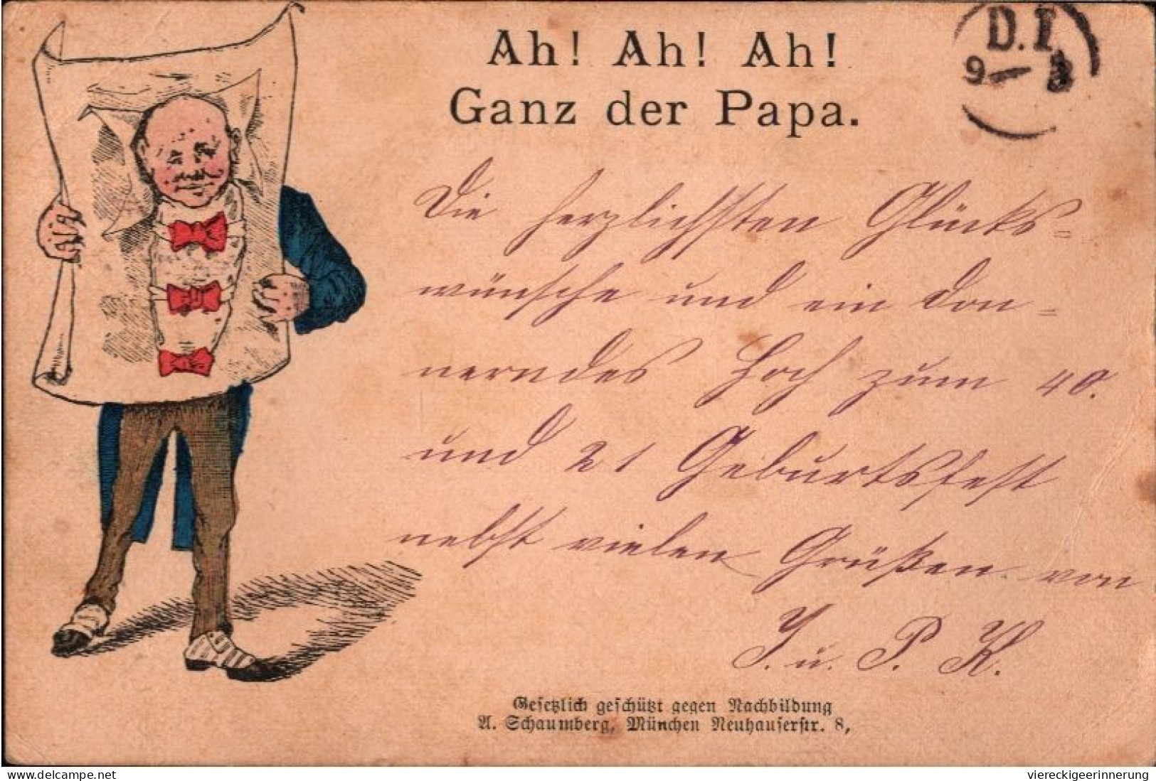 ! 1885 Vorläuferkarte Aus Ulm, Humor, Verlag Schaumberg, München, Precurseur, Humor - Humor