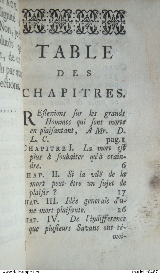 BOUREAU-DESLANDES - Réflexions Sur Les Grands Hommes Qui Sont Morts En Plaisantant 1755 - 1701-1800