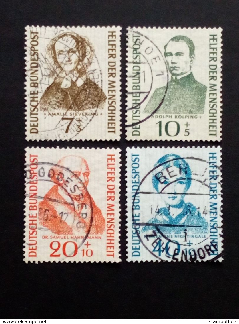 DEUTSCHLAND MI-NR. 222-225 GESTEMPELT(USED) HELFER DER MENSCHHEIT KOLPING HAHNEMANN NIGHTINGALE - Usados