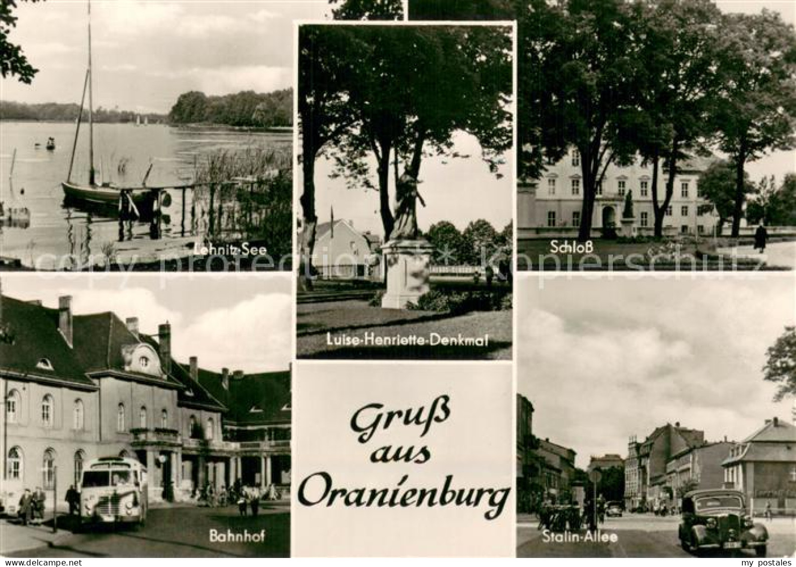 73750194 Oranienburg Lehnitzsee Luise Henriette Denkmal Schloss Bahnhof Stalin-A - Oranienburg