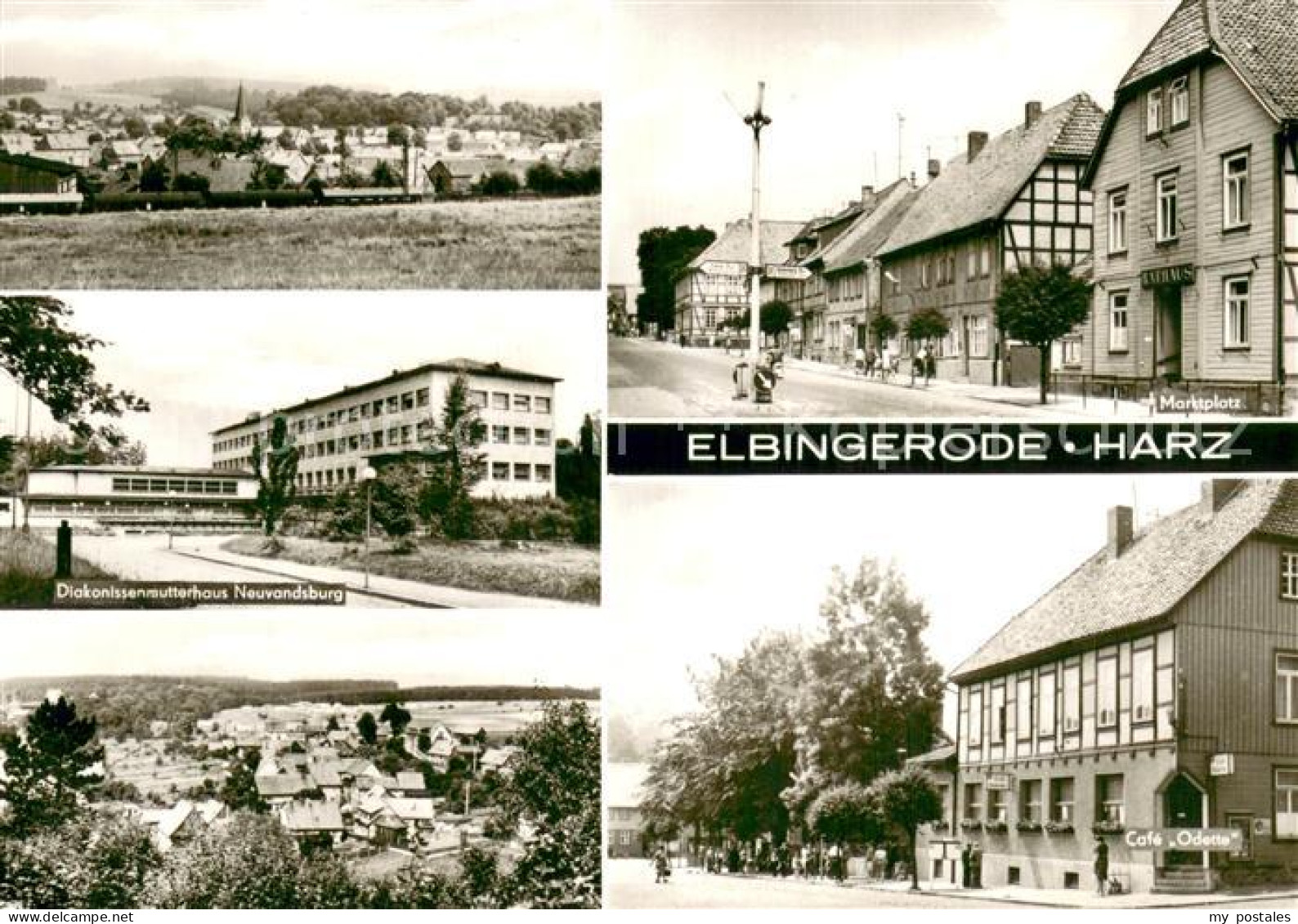 73750193 Elbingerode Harz Stadtpanorama Marktplatz Diakonissenmutterhaus Neuvand - Autres & Non Classés