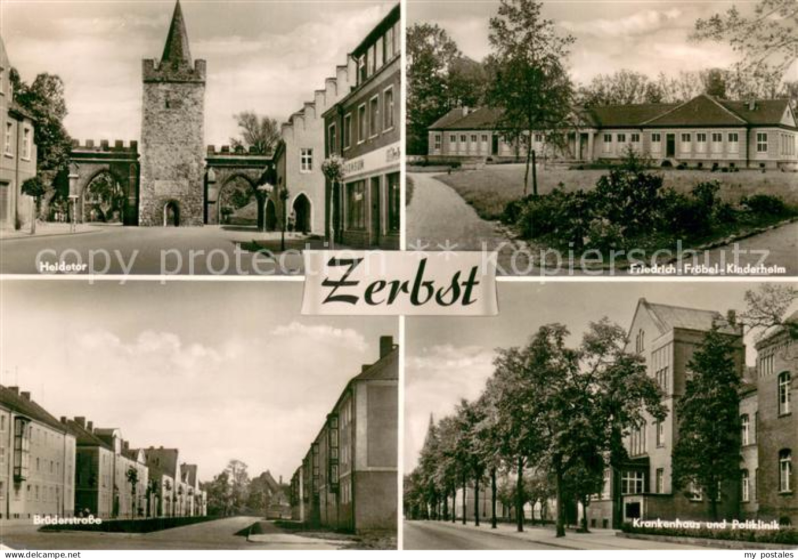 73750187 Zerbst Heidetor Friedrich Froebel Kinderheim Bruederstrasse Krankenhaus - Zerbst