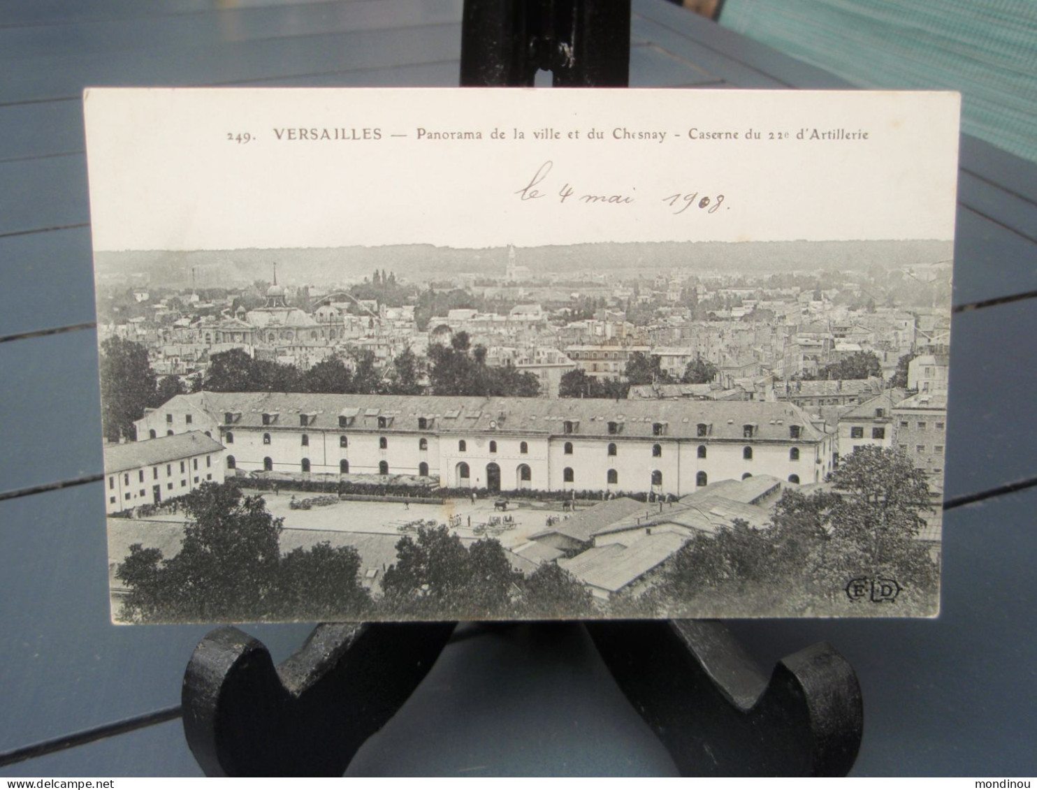 Cpa VERSAILLES - Panorama De La Ville Et Du Chesnay - Caserne Du 22° D'Artillerie. 1908 - Versailles