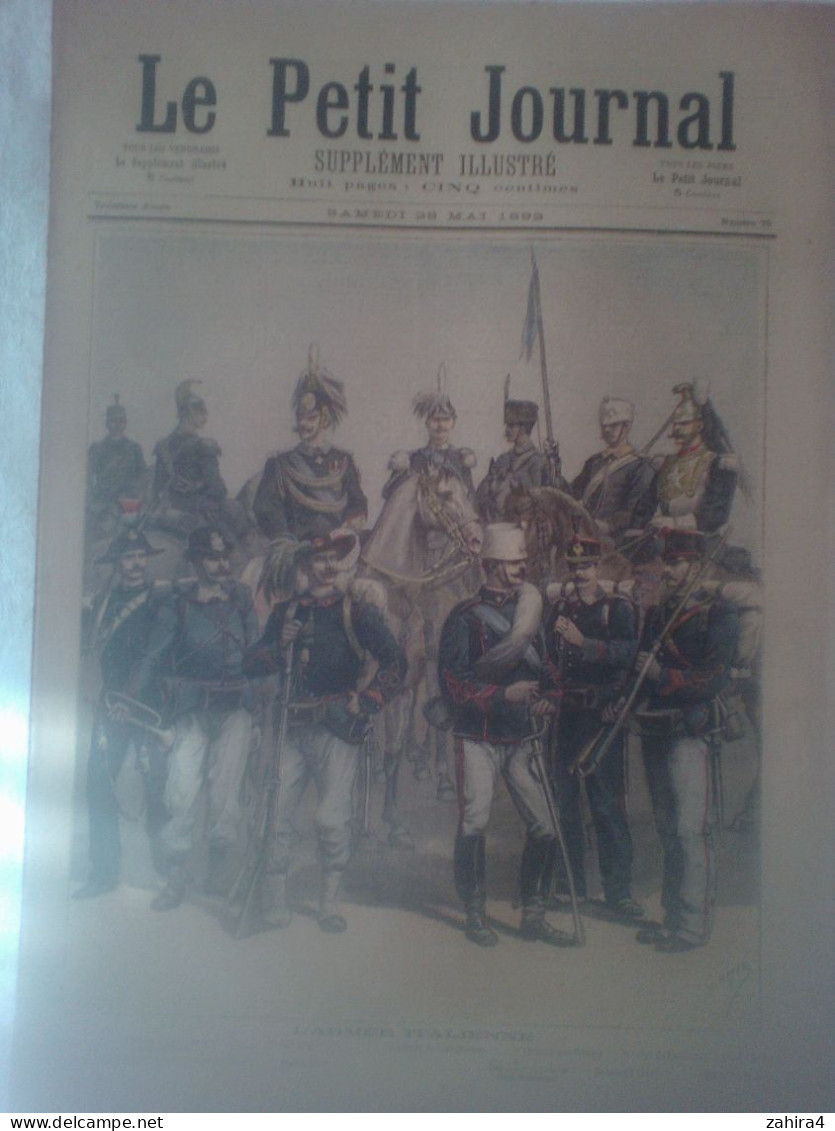 Petit Journal 79 Armée Italienne Artillerie Cavalerie Révolte Ile De Sercq NormandIe Chanson La Ballade Au Moulin Nadaud - Zeitschriften - Vor 1900